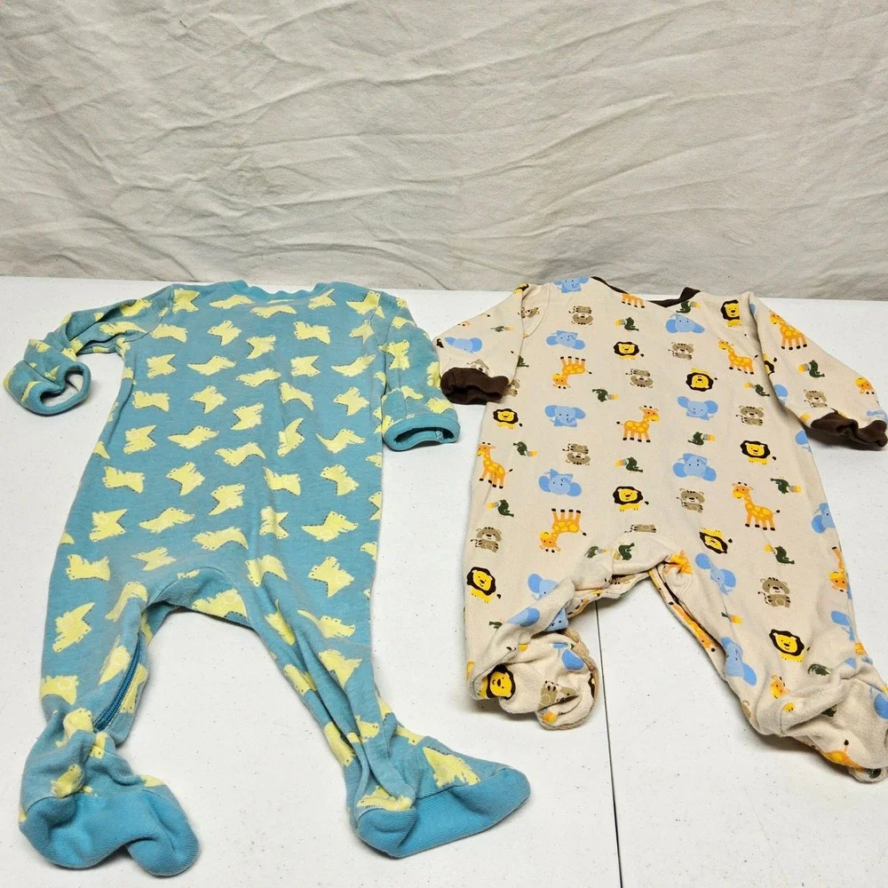 3pc Baby Boy Sleeper Lot 3-6 Months‎ Carter's Gymboree Alligator Safari
